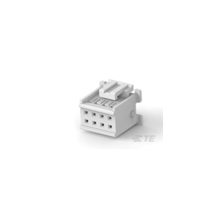 Te Connectivity Board Connector, 8 Contact(S), 2 Row(S), Female, Crimp Terminal, Natural Insulator, Plug 2323743-8
